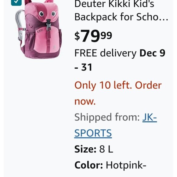 Deuter Kikki Backpack for Kids or Women - Picture 4 of 7